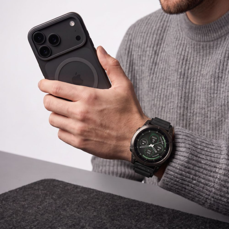Tech-Protect Nylon Pro THP6035 laikrodžio dirželis, skirtas Garmin Fenix 5X / 5X Plus / 6X / 6X Pro / 7X / 8 / 8 Pro / 9 / 9 Pro (51 mm), juodas