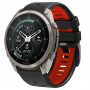 Tech-Protect Iconband Pro laikrodžio dirželis, skirtas Garmin Fenix 5X / 5X Plus / 6X / 6X Pro / 7X / 8 / 8 Pro / 9 / 9 Pro (47 mm), juodas / raudonas