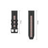 Tech-Protect Iconband Pro laikrodžio dirželis, skirtas Garmin Fenix 5X / 5X Plus / 6X / 6X Pro / 7X / 8 / 8 Pro / 9 / 9 Pro (47 mm), juodas / raudonas