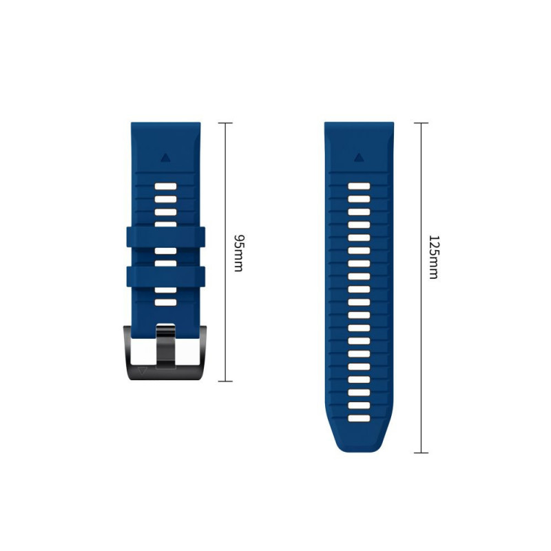 Tech-Protect Iconband Pro THP6047 laikrodžio dirželis, skirtas Garmin Fenix 5X / 5X Plus / 6X / 6X Pro / 7X / 8 / 8 Pro / 9 / 9 Pro (47 mm), navy / black