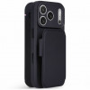 Decoded tekstūruoto silikono nuimama piniginė-dėklas, skirtas Apple iPhone 18 Pro / iPhone 17 Pro, phantom black