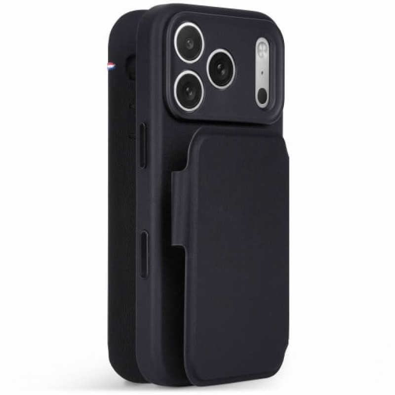 Decoded tekstūruoto silikono nuimama piniginė-dėklas, skirtas Apple iPhone 18 Pro / iPhone 17 Pro, phantom black