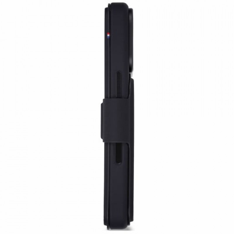 Decoded tekstūruoto silikono nuimama piniginė-dėklas, skirtas Apple iPhone 18 Pro / iPhone 17 Pro, phantom black