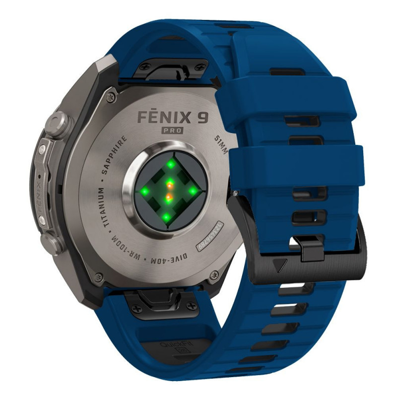 Tech-Protect Iconband Pro THP6040 laikrodžio dirželis, skirtas Garmin Fenix 5X / 5X Plus / 6X / 6X Pro / 7X / 8 / 8 Pro / 9 / 9 Pro (51 mm), navy / black