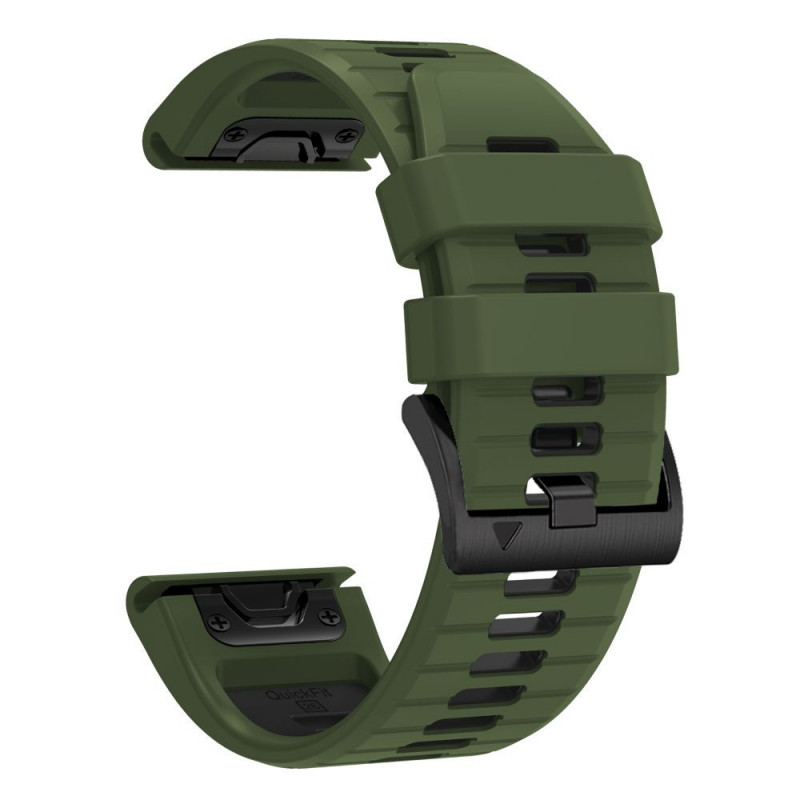 Tech-Protect Iconband Pro THP6041 laikrodžio dirželis, skirtas Garmin Fenix 5X / 5X Plus / 6X / 6X Pro / 7X / 8 / 8 Pro / 9 / 9 Pro (51 mm), žalias / juodas