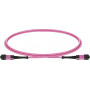 Lightwin MPO-12 šviesolaidinis komutacinis kabelis OM4, 12F, UPC lizdas-lizdas, Type B, 1 m, LSZH