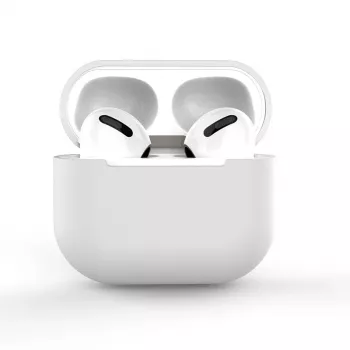 Hurtel silikoninis AirPods 2 / AirPods 1 dėklas, baltas