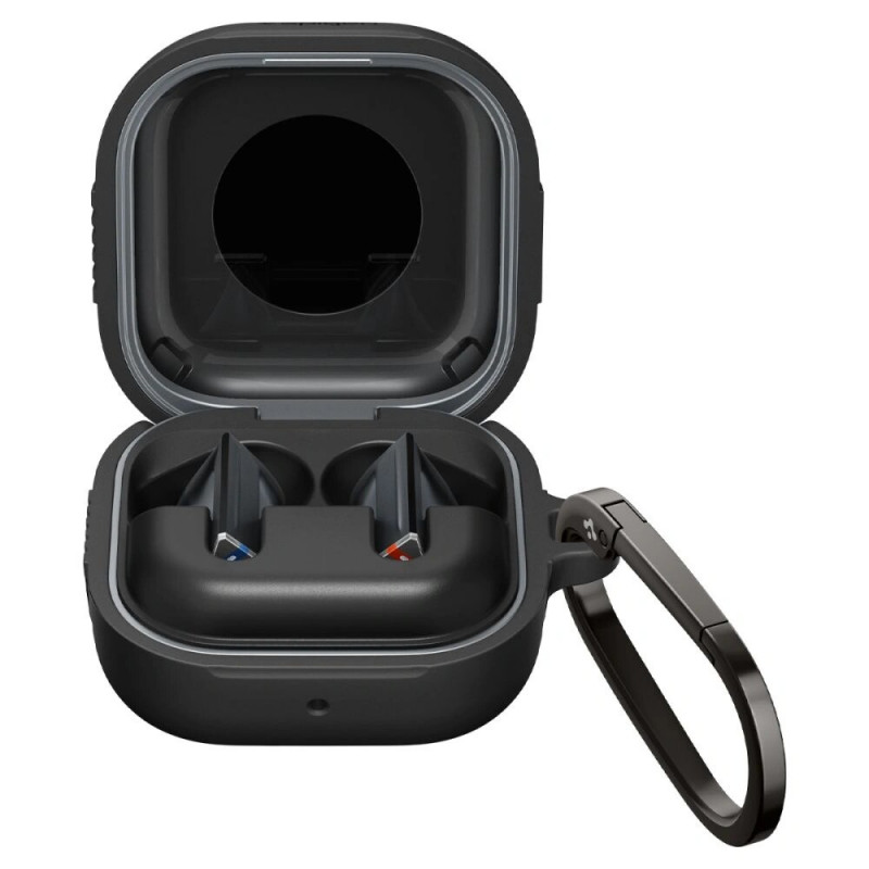Spigen Rugged Armor dėklas, skirtas Samsung Galaxy Buds 4 / 4 Pro, matinė juoda