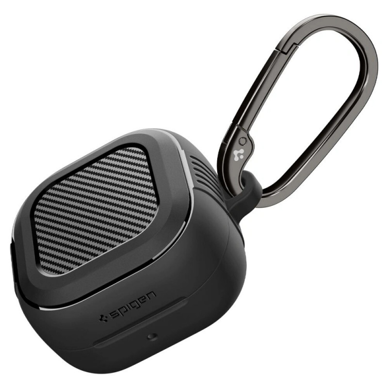 Spigen Rugged Armor dėklas, skirtas Samsung Galaxy Buds 4 / 4 Pro, matinė juoda