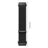 Tech-Protect NylonLoop THP6104 laikrodžio dirželis, skirtas Garmin Fenix 5X / 5X Plus / 6X / 6X Pro / 7X / 8 / 8 Pro / 9 / 9 Pro (51 mm), juodas