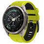 Tech-Protect Iconband Pro THP6042 laikrodžio dirželis, skirtas Garmin Fenix 5X / 5X Plus / 6X / 6X Pro / 7X / 8 / 8 Pro / 9 / 9 Pro (51 mm), lime / black