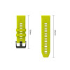 Tech-Protect Iconband Pro THP6042 laikrodžio dirželis, skirtas Garmin Fenix 5X / 5X Plus / 6X / 6X Pro / 7X / 8 / 8 Pro / 9 / 9 Pro (51 mm), lime / black