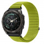 Tech-Protect NylonLoop THP6106 laikrodžio dirželis, skirtas Garmin Fenix 5X / 5X Plus / 6X / 6X Pro / 7X / 8 / 8 Pro / 9 / 9 Pro (51 mm), electric lime
