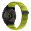 Tech-Protect NylonLoop THP6106 laikrodžio dirželis, skirtas Garmin Fenix 5X / 5X Plus / 6X / 6X Pro / 7X / 8 / 8 Pro / 9 / 9 Pro (51 mm), electric lime
