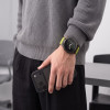 Tech-Protect NylonLoop THP6106 laikrodžio dirželis, skirtas Garmin Fenix 5X / 5X Plus / 6X / 6X Pro / 7X / 8 / 8 Pro / 9 / 9 Pro (51 mm), electric lime
