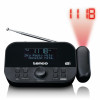 Lenco CR-615BK radijo žadintuvas su projekcija, DAB+/FM, juodas