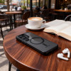 Tech-Protect Magmat MagSafe dėklas skirtas Samsung Galaxy S26 Ultra, juodas/permatomas