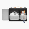 Tech-Protect Defender Bag THP4355 nešiojamojo kompiuterio krepšys 13-14", juodas/oranžinis