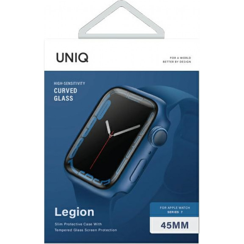 UNIQ Legion dėklas, skirtas Apple Watch Series 7/8/9 45 mm, mėlynas