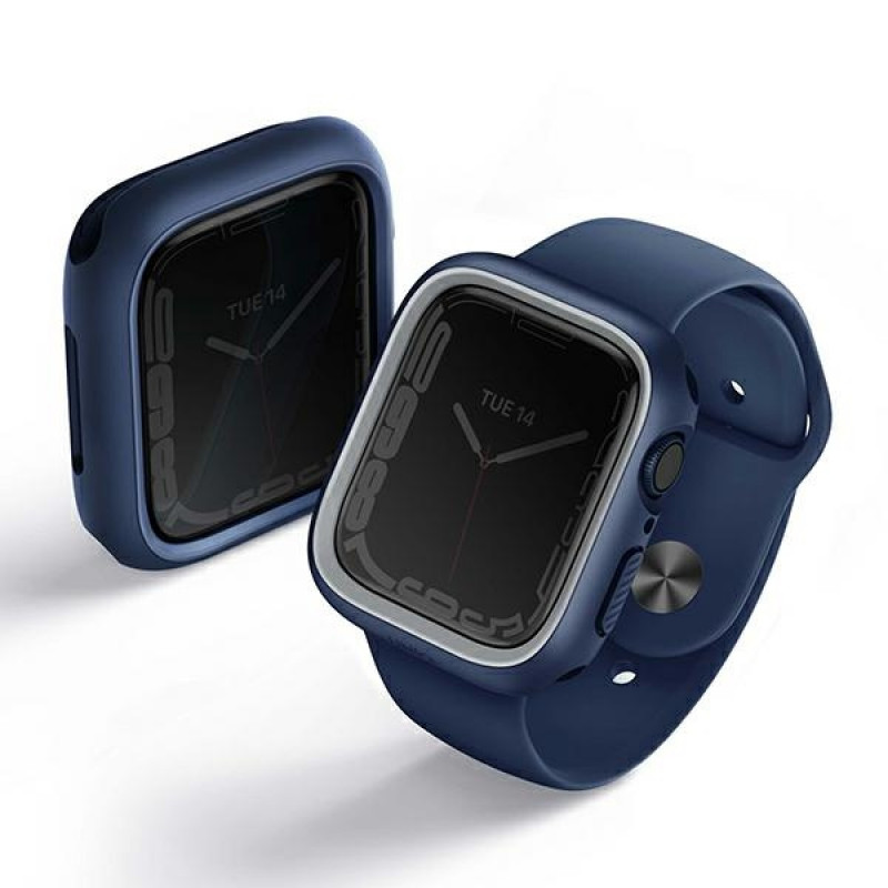 UNIQ Moduo dėklas, skirtas Apple Watch 4/5/6/7/8/9/SE 44/45 mm, mėlynai pilkas