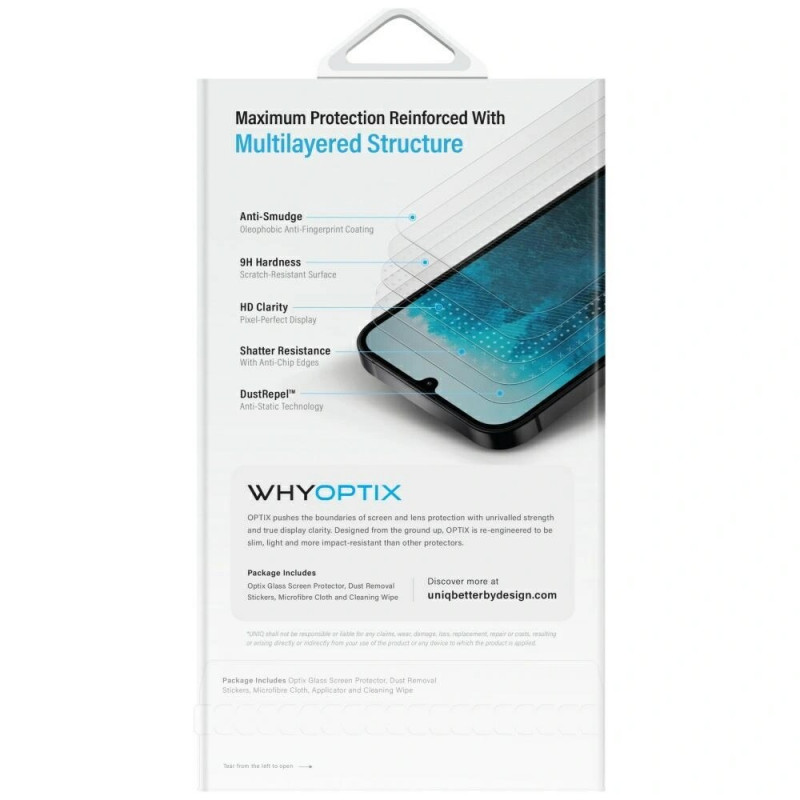 UNIQ Optix Privacy grūdintas privatumo ekrano apsauginis stiklas, skirtas Samsung Galaxy Z Flip7