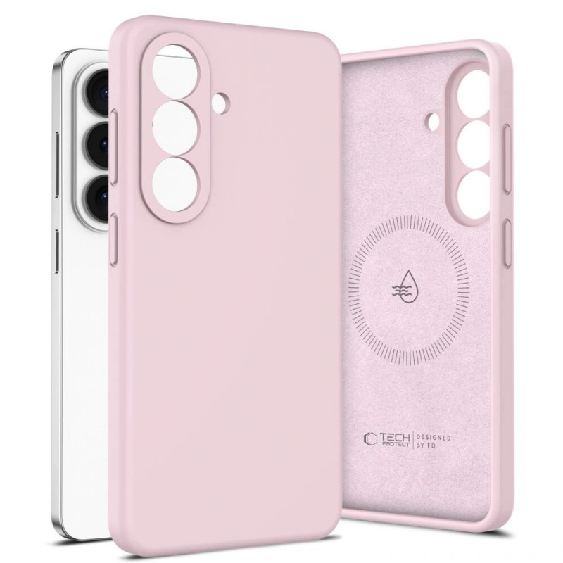Tech-Protect silikoninis MagSafe dėklas skirtas Samsung Galaxy S26+, Pink Pearl