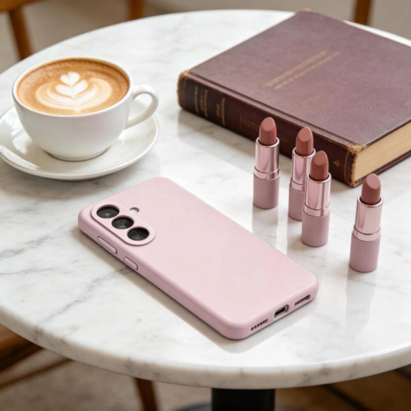 Tech-Protect silikoninis MagSafe dėklas skirtas Samsung Galaxy S26+, Pink Pearl