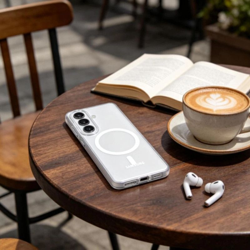 Tech-Protect MagSlim MagSafe dėklas, skirtas Samsung Galaxy S26, Matte Ice