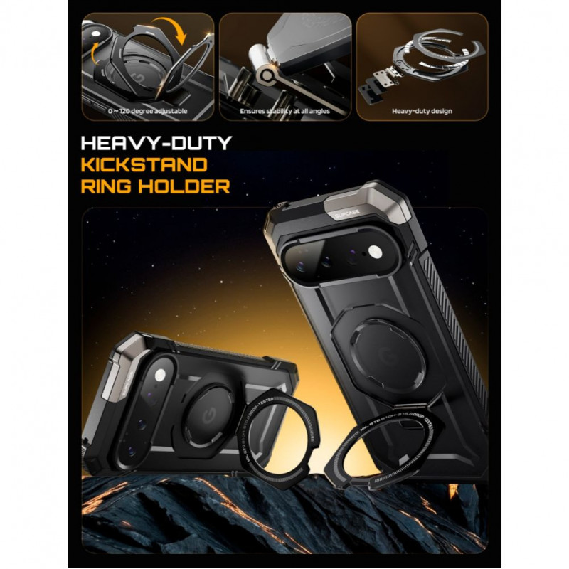 Supcase Supcase UB Grip Mag MagSafe dėklas skirtas Google Pixel 11 Pro XL, juodas