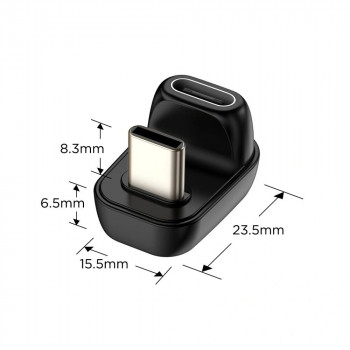 Tech-Protect UltraBoost AA04 USB-C kampuotas adapteris, juodas