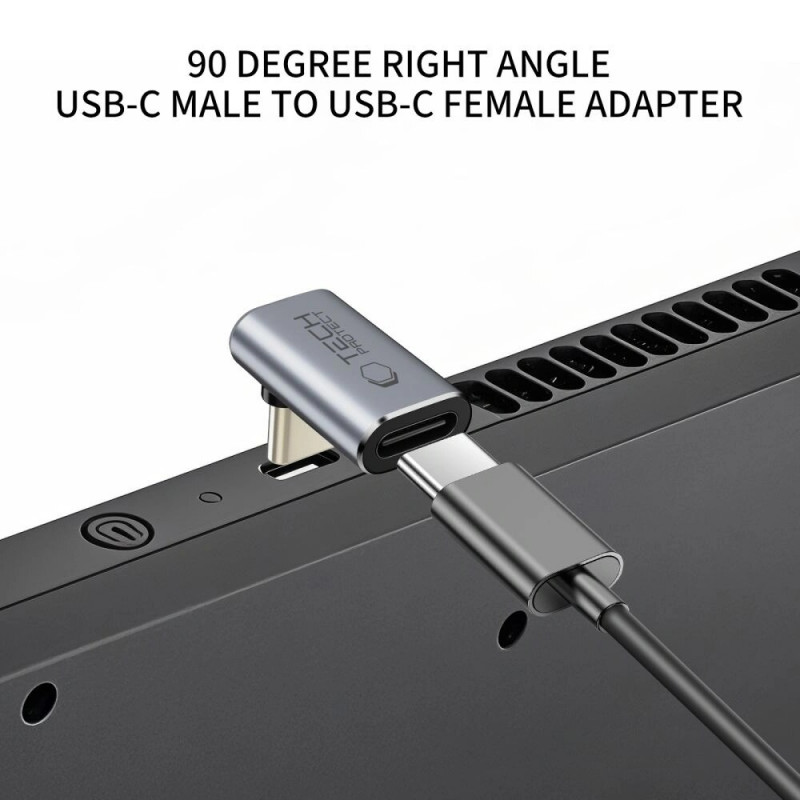 Tech-Protect UltraBoost AA02 USB-C kampuotas adapteris, pilkas