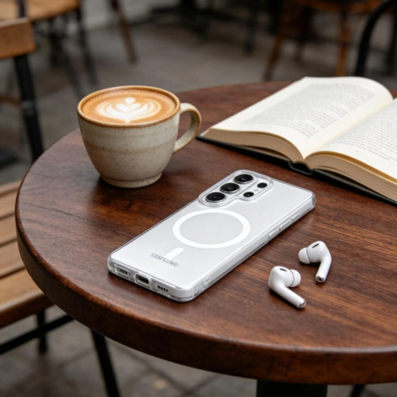 Tech-Protect Tech-Protect MagSlim MagSafe dėklas, skirtas Samsung Galaxy S26 Ultra, Matte Ice