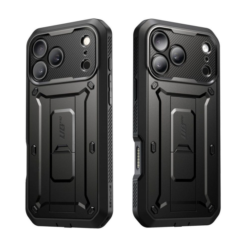 Supcase Unicorn Beetle Pro dėklas, skirtas Apple iPhone 17 Pro Max / 18 Pro Max, juodas