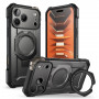 Supcase UB Grip Mag MagSafe dėklas, skirtas Apple iPhone 17 Pro Max / 18 Pro Max, juodas