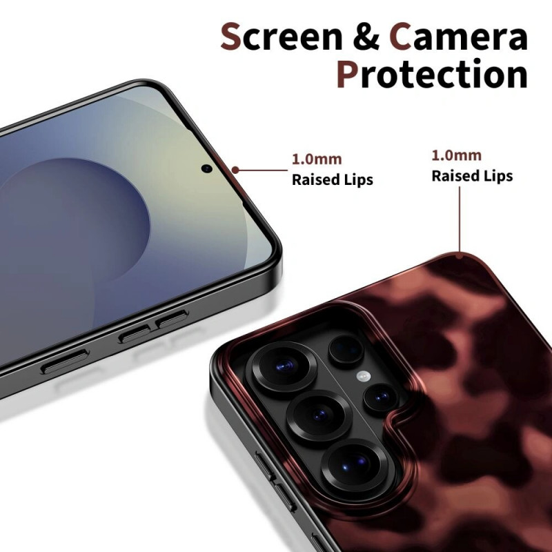 Tech-Protect Lamano MagSafe dėklas, skirtas Samsung Galaxy S26 Ultra, rudos ir juodos spalvos
