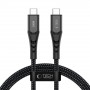 Tech-Protect UB11T Ultraboost USB-C / USB-C kabelis, PD 100W, 100 cm, juodas