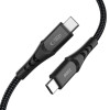 Tech-Protect UB11T Ultraboost USB-C / USB-C kabelis, PD 100W, 100 cm, juodas