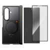 Supcase UB Aero MagSafe dėklas, skirtas Samsung Galaxy Z Fold 8 Ultra, su grūdintu stiklu ir privatumo stiklu, Aramid Black