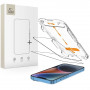 Tech-Protect Quick Set+ grūdintas stiklas ekrano apsauga, skirta Apple iPhone 13 / 13 Pro / 14 / 16e, juodas (2 vnt.)