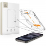 Tech-Protect Quick Set+ grūdintas stiklas, skirta Apple iPhone 15 / 16, juodas (2 vnt.)
