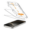 Tech-Protect Quick Set+ grūdintas stiklas ekrano apsauga Apple iPhone 16 Pro, juodas (2 vnt.)
