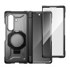 Supcase UB Grip Mag MagSafe dėklas skirtas Samsung Galaxy Z Fold 8 su grūdintu stiklu ir privatumo stiklu, juodas