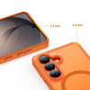 Tech-Protect Magmat MagSafe dėklas skirtas Samsung Galaxy S26, matinė oranžinė