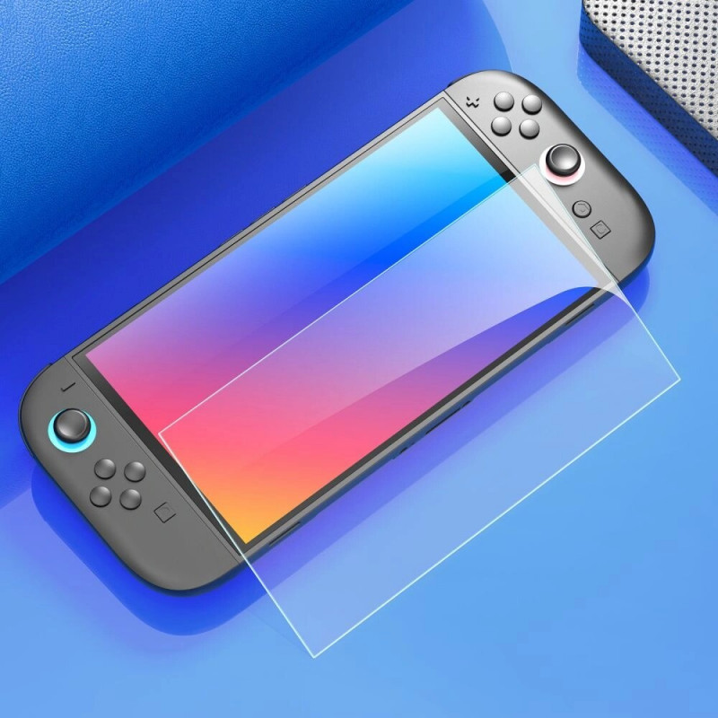 Tech-Protect Easy Set+ grūdinto stiklo ekrano apsauga Nintendo Switch 2, permatoma (2 vnt.)