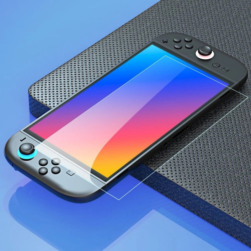 Tech-Protect Easy Set+ grūdinto stiklo ekrano apsauga Nintendo Switch 2, permatoma (2 vnt.)