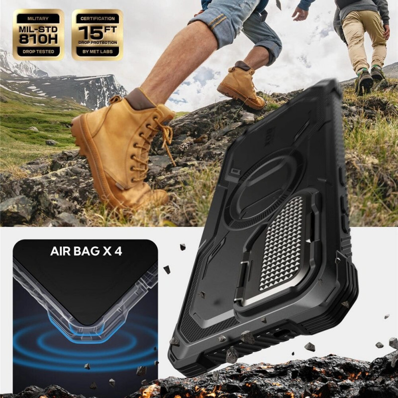 Supcase IBLSN ArmorBox Mag MagSafe dėklas, skirtas Samsung Galaxy S25 Ultra, juodas