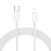 Tech-Protect NC20W 1 prievado USB-C sieninis įkroviklis PD 20W su Lightning kabeliu, baltas, 100 cm