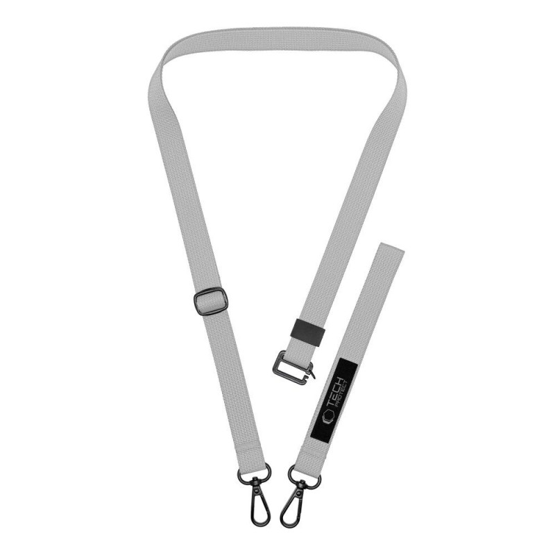 Tech-Protect C6S Rope Crossbody Crayon Grey telefono pakabuko rinkinys