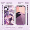 Supcase Cosmo dėklas, skirtas Apple iPhone 14 Plus / 15 Plus, Marble Purple