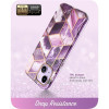Supcase Cosmo dėklas, skirtas Apple iPhone 14 Plus / 15 Plus, Marble Purple